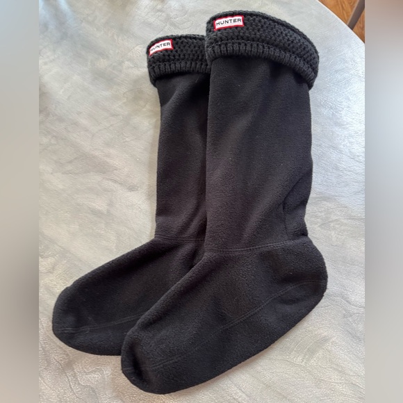 Hunter Black Fleece Boot Socks - Picture 2 of 4